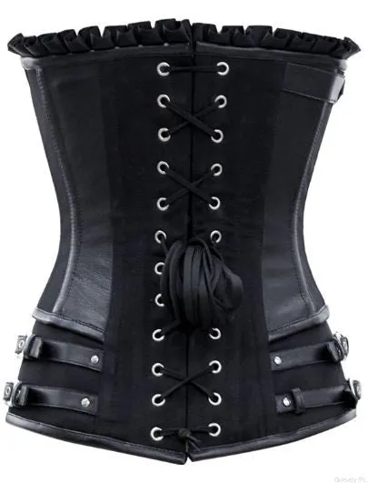 Belva Gothic Black Overbust Corset