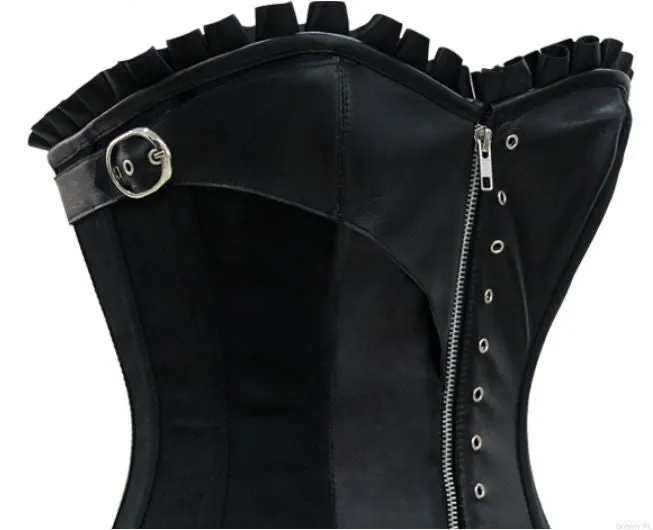 Belva Gothic Black Overbust Corset