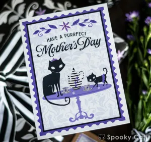 Black Cat Mother's Day Card
