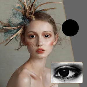 Black Out Halloween Contact Lenses Yearly