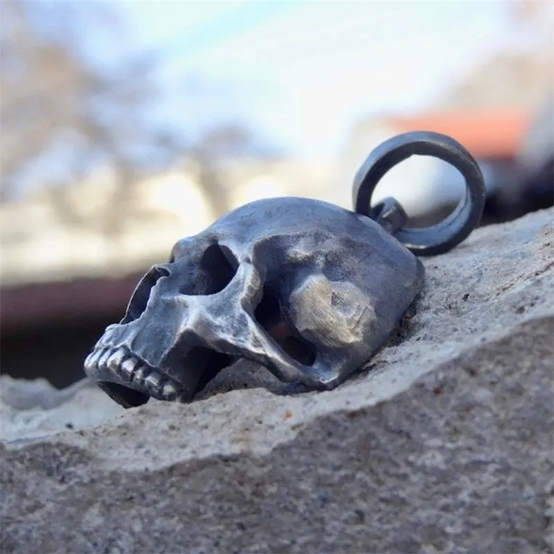 Black/Dark Gray Skull Pendant