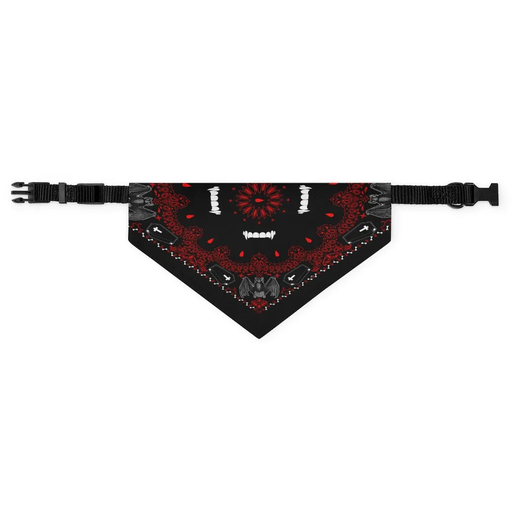 Bloody Vampire Pet Bandana Collar