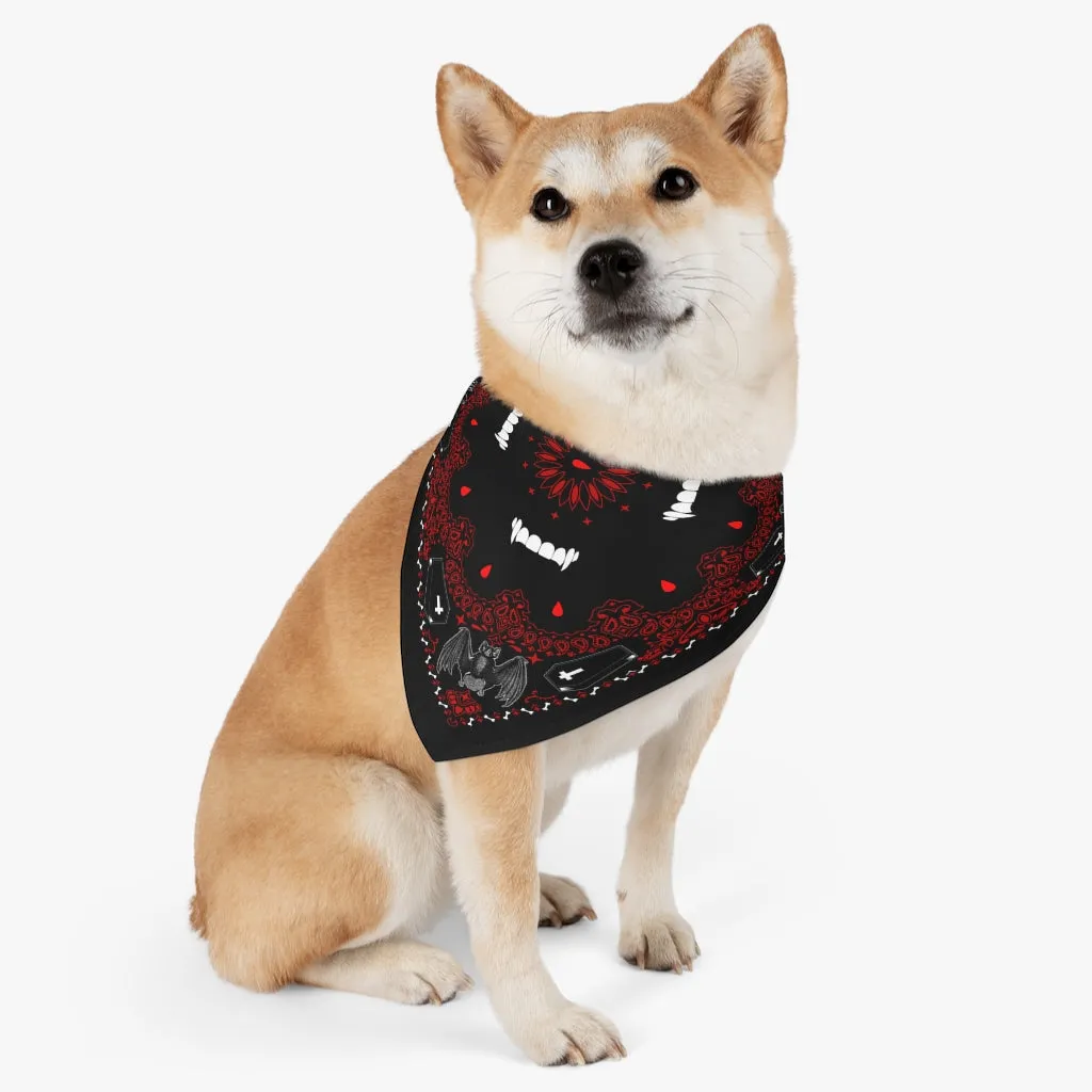 Bloody Vampire Pet Bandana Collar