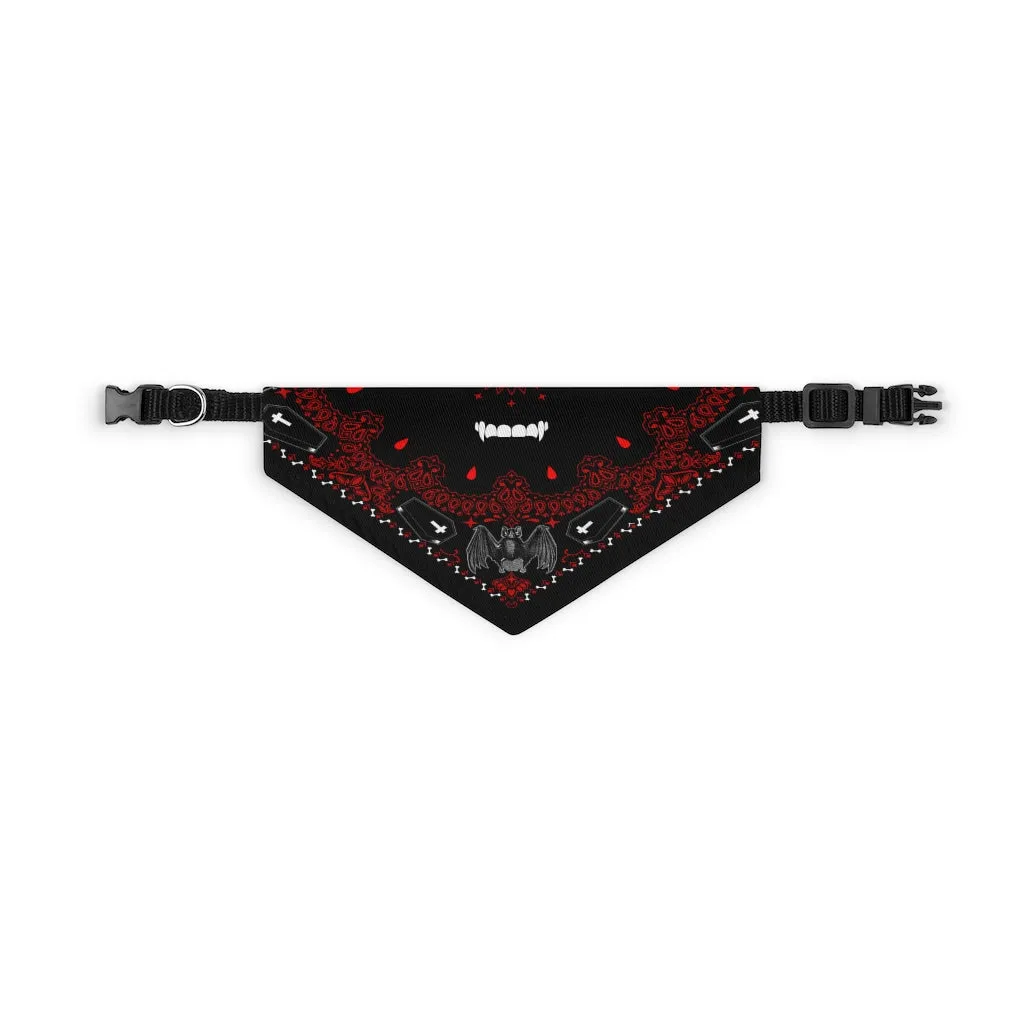 Bloody Vampire Pet Bandana Collar