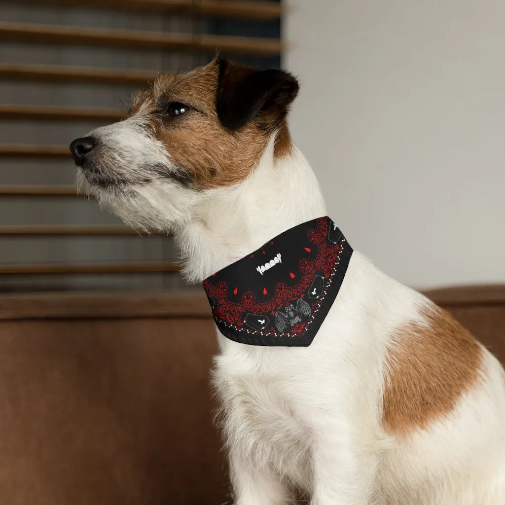 Bloody Vampire Pet Bandana Collar
