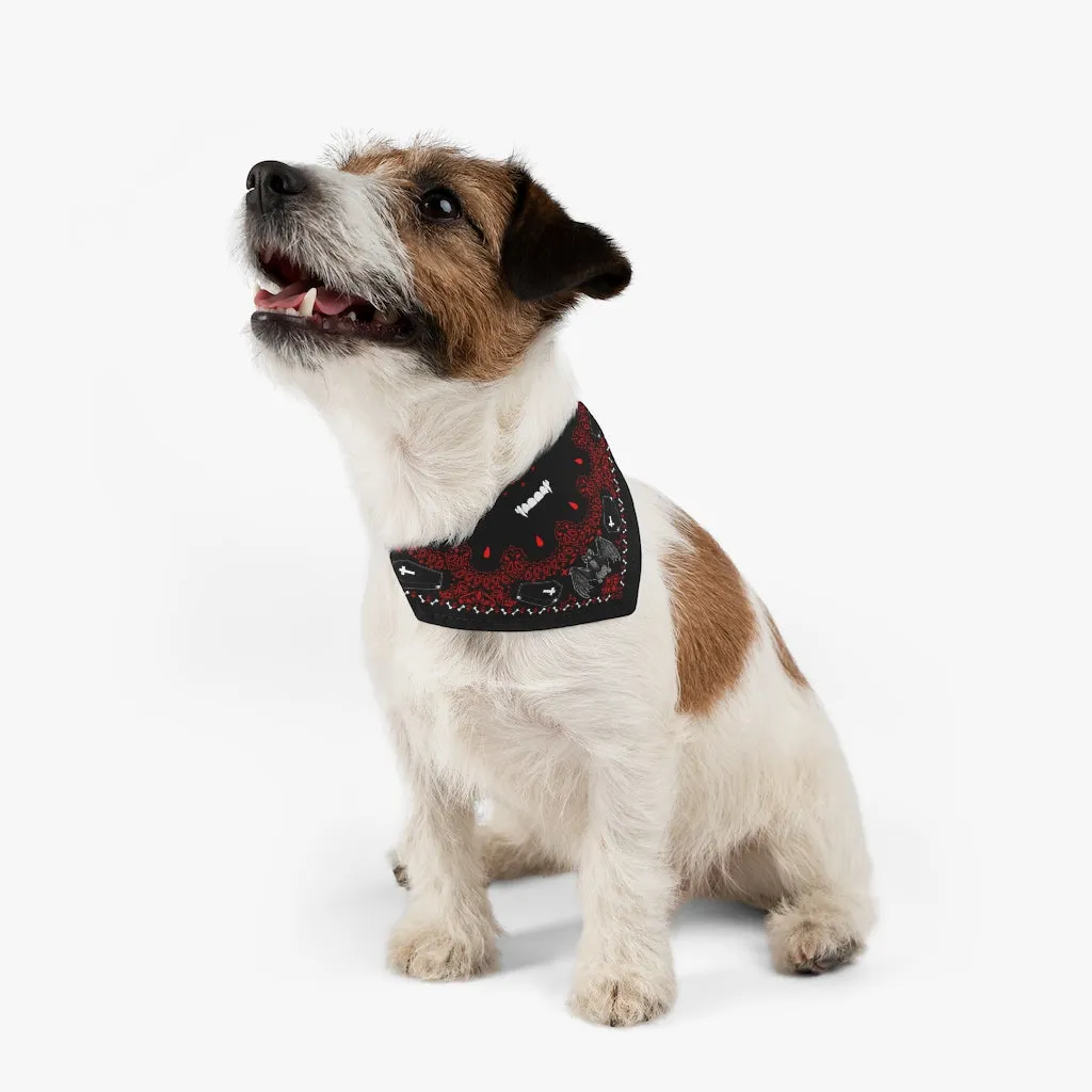 Bloody Vampire Pet Bandana Collar