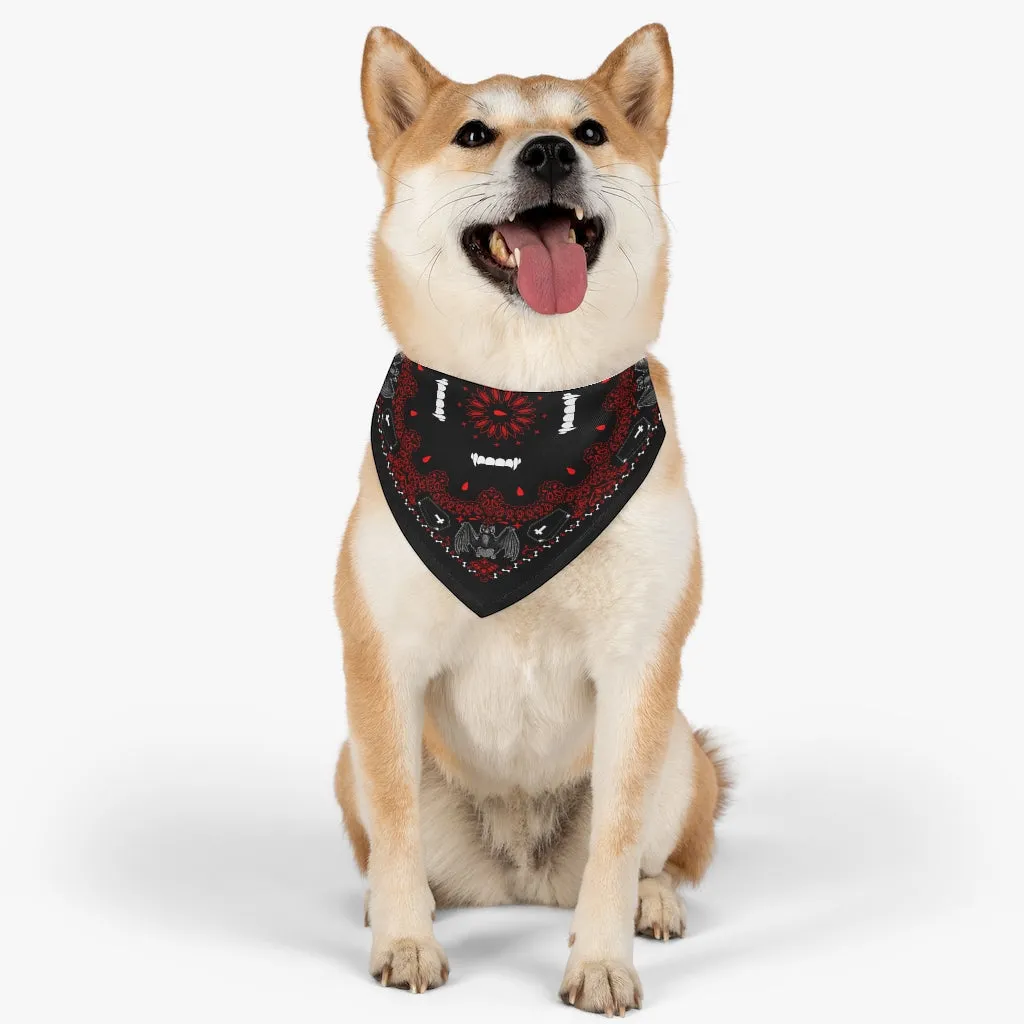 Bloody Vampire Pet Bandana Collar