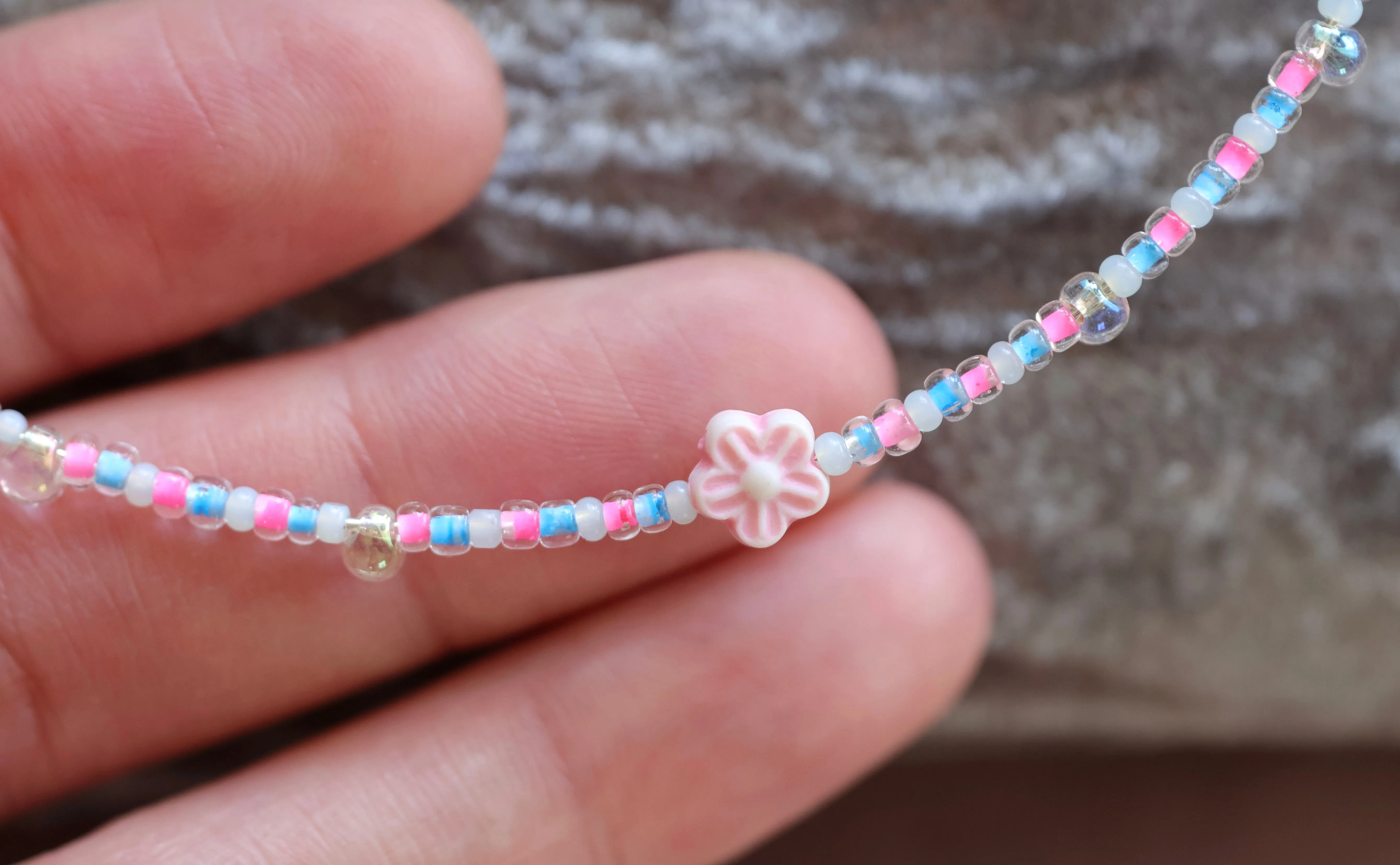 Blue   Pink Daisy