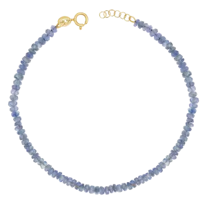Blue Sapphire Faceted Bead Bracelet