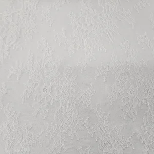 Bridal Chantilly Lace Fabric 1.5cm White