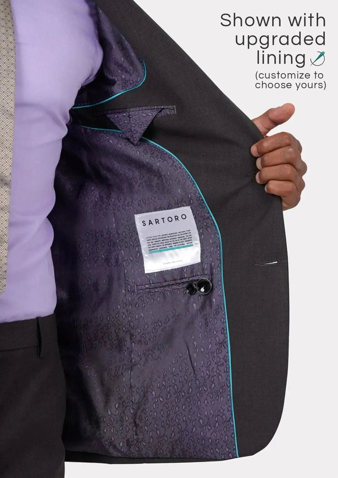 Bryant Charcoal Crosshatch Jacket