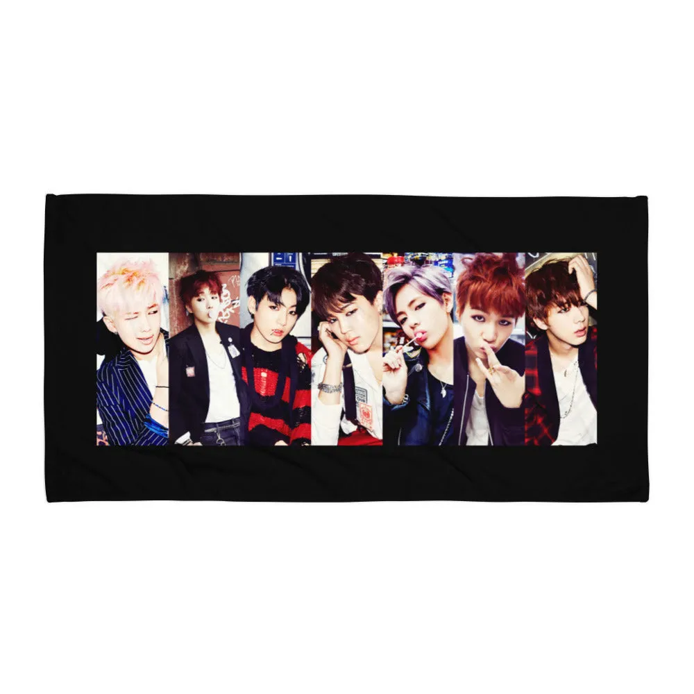 BTS Group Beach Towel