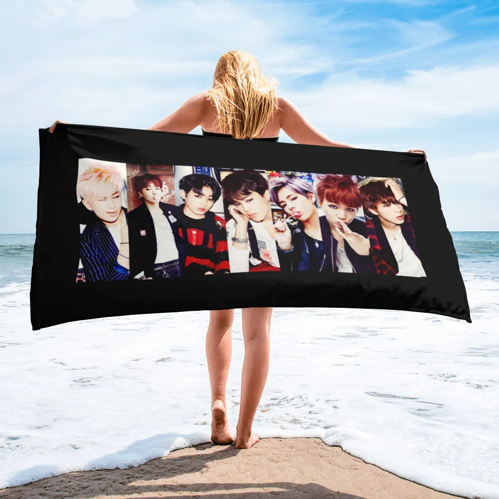 BTS Group Beach Towel