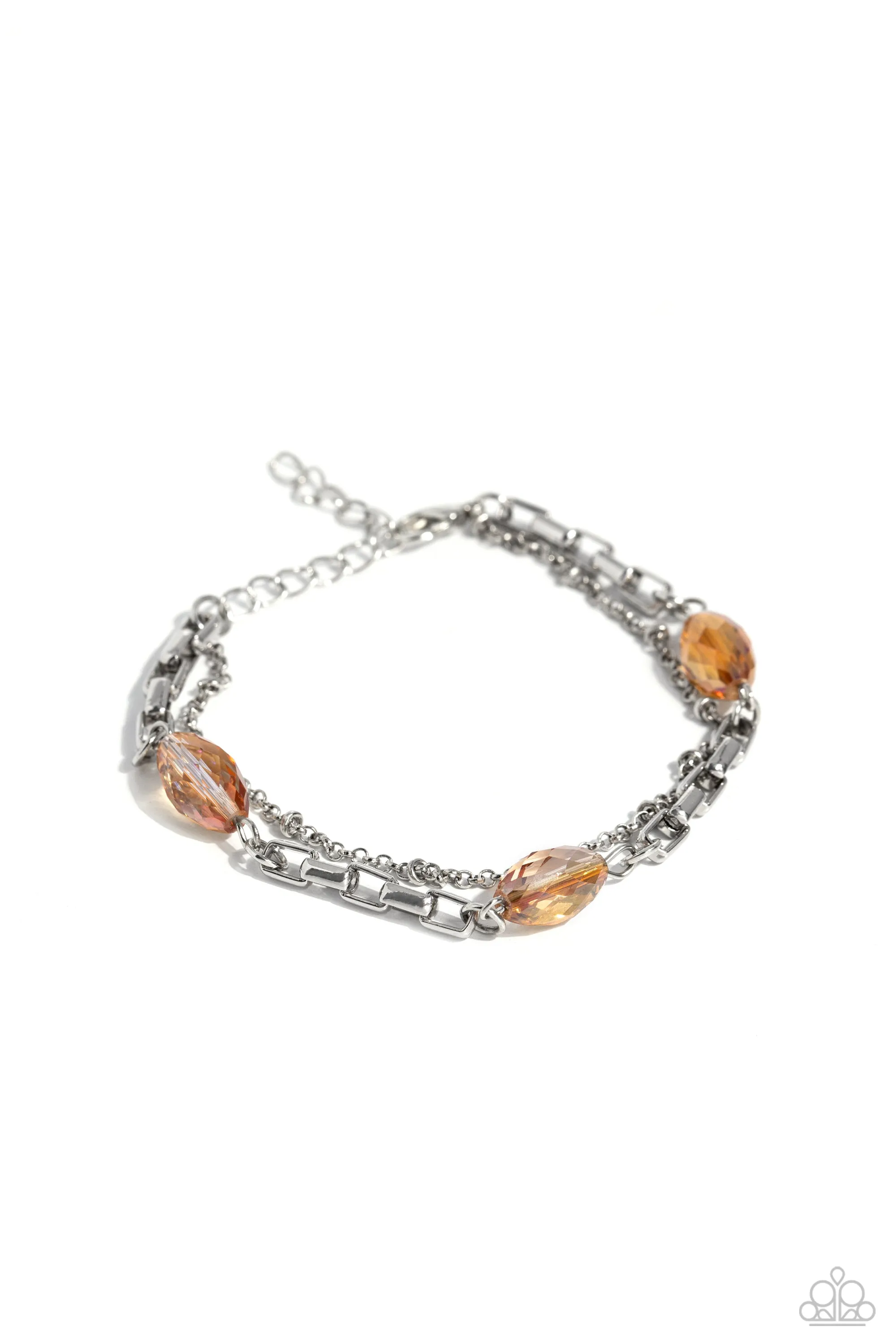 Business Brunch - Orange Bracelet - Paparazzi Accessories