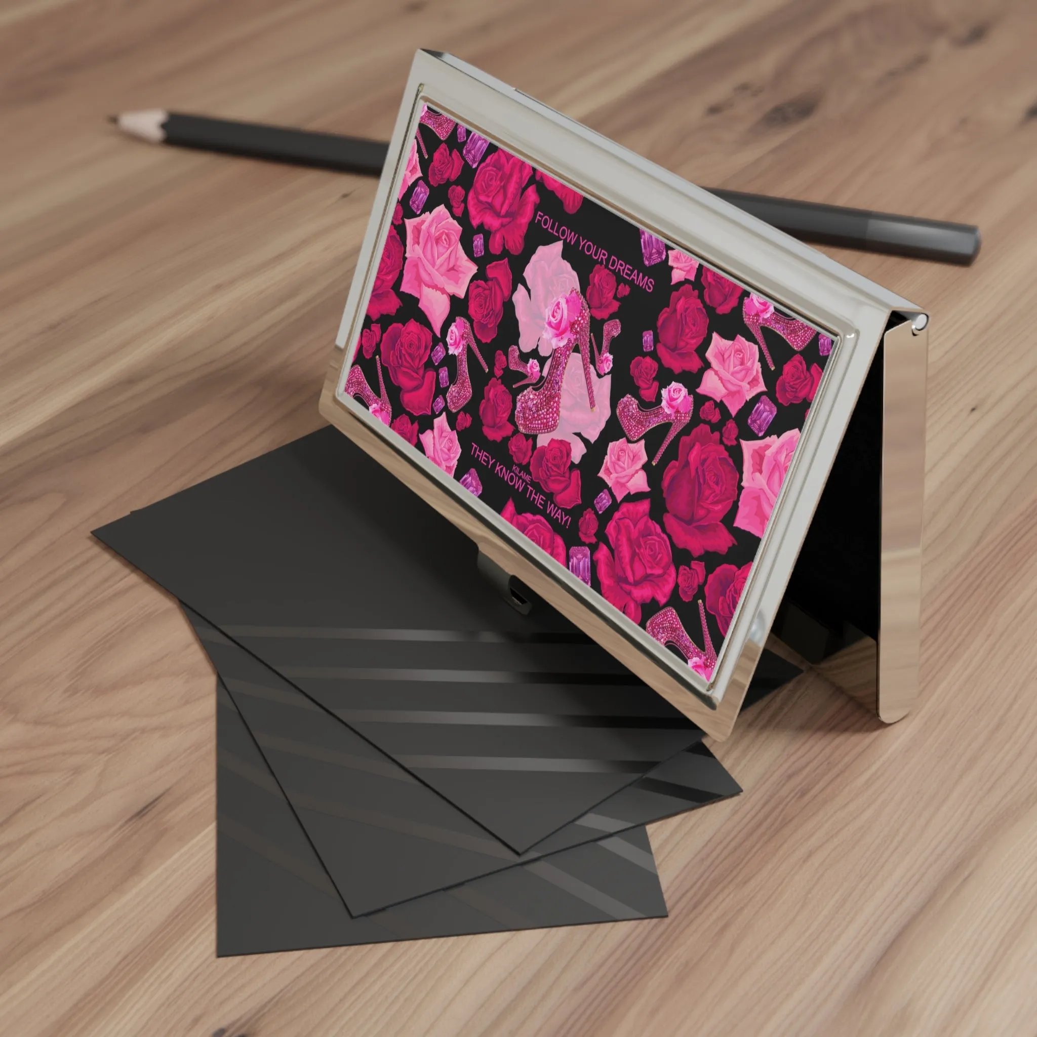 Business Card Holder 'Follow your dreams'