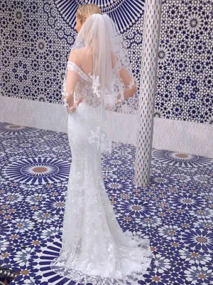 Casablanca Size fingertip BL304V Ivory/Ivory Veil