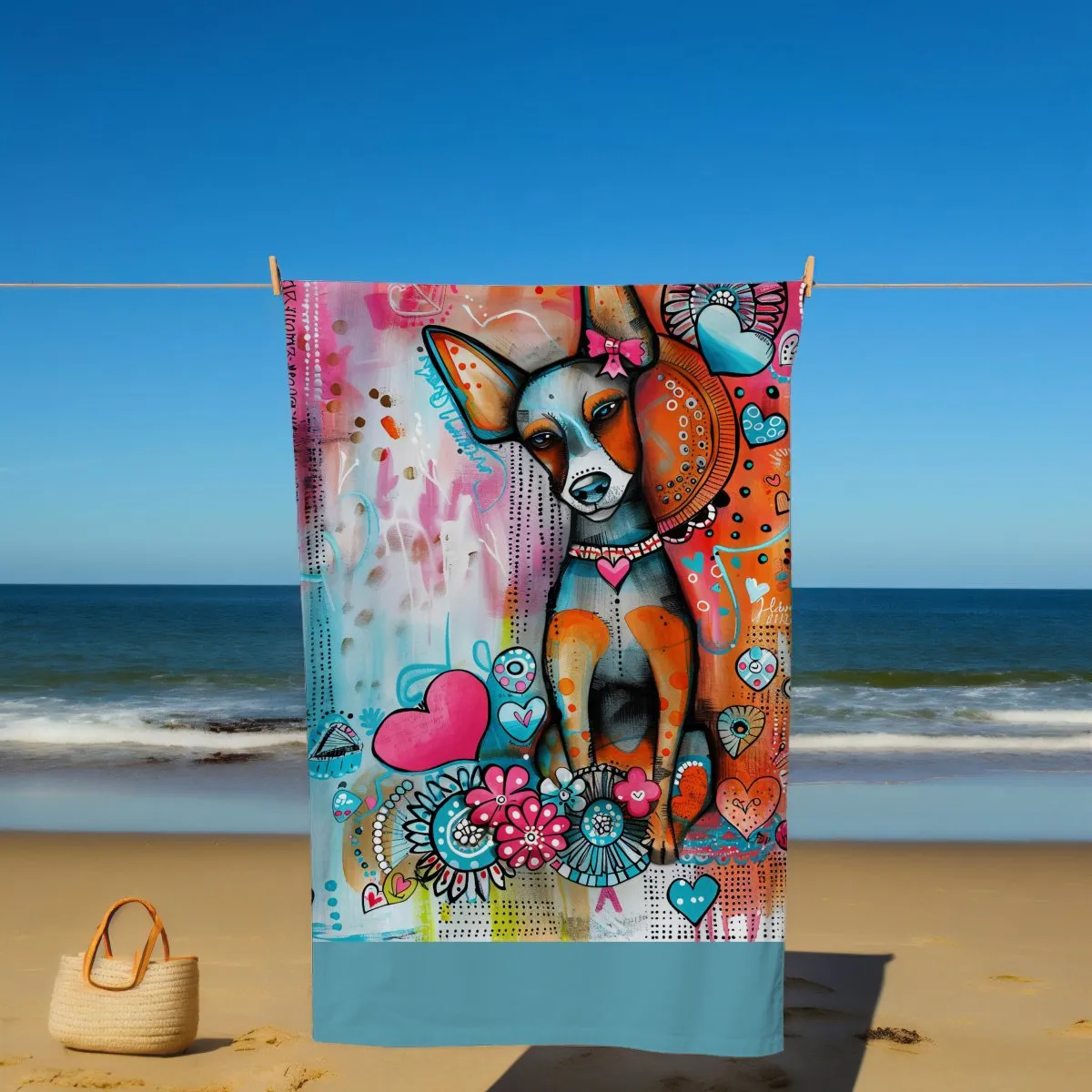 Chihuahua Dog Beach Towel