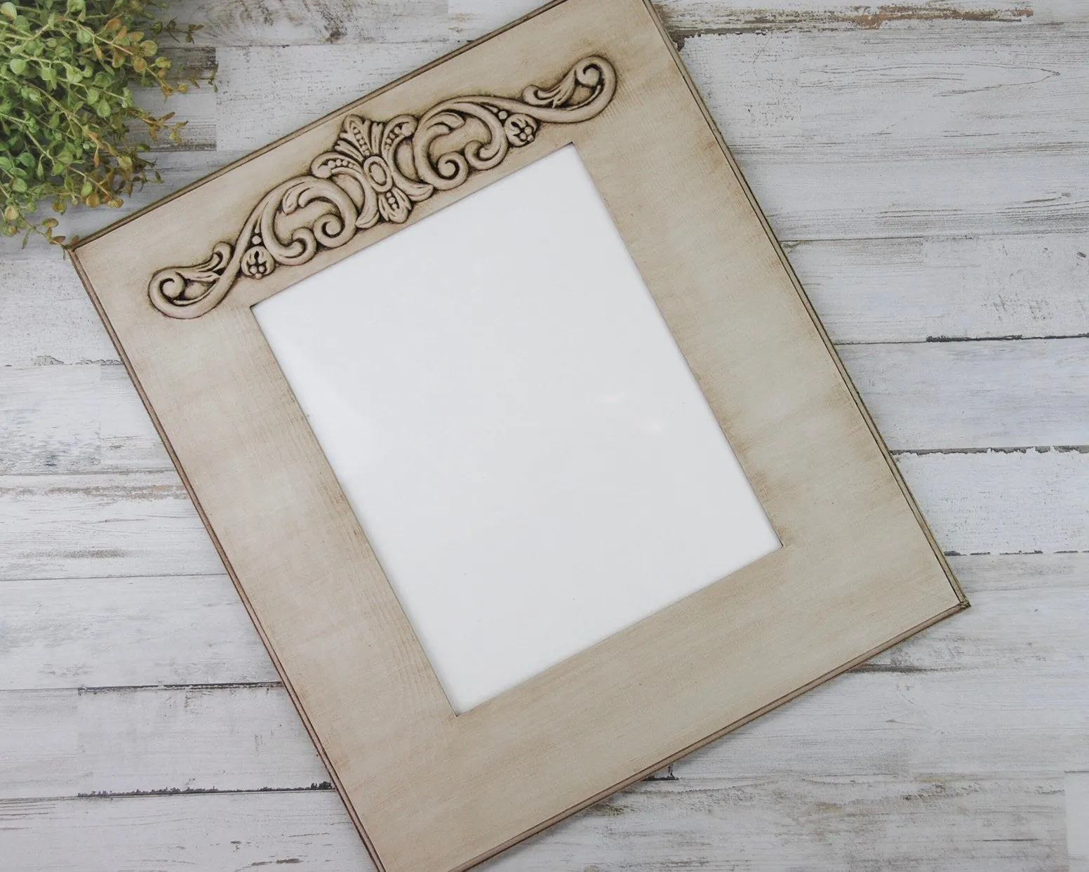 Coastal tan 8x10 embellished wall gallery photo frame