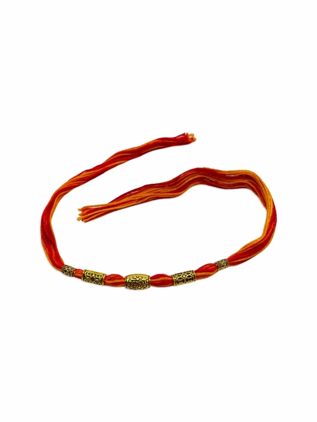 (Combo of 3) Simple Beautiful Beaded Rakhi Mauli Thread Rakhee For Raksha Bandhan