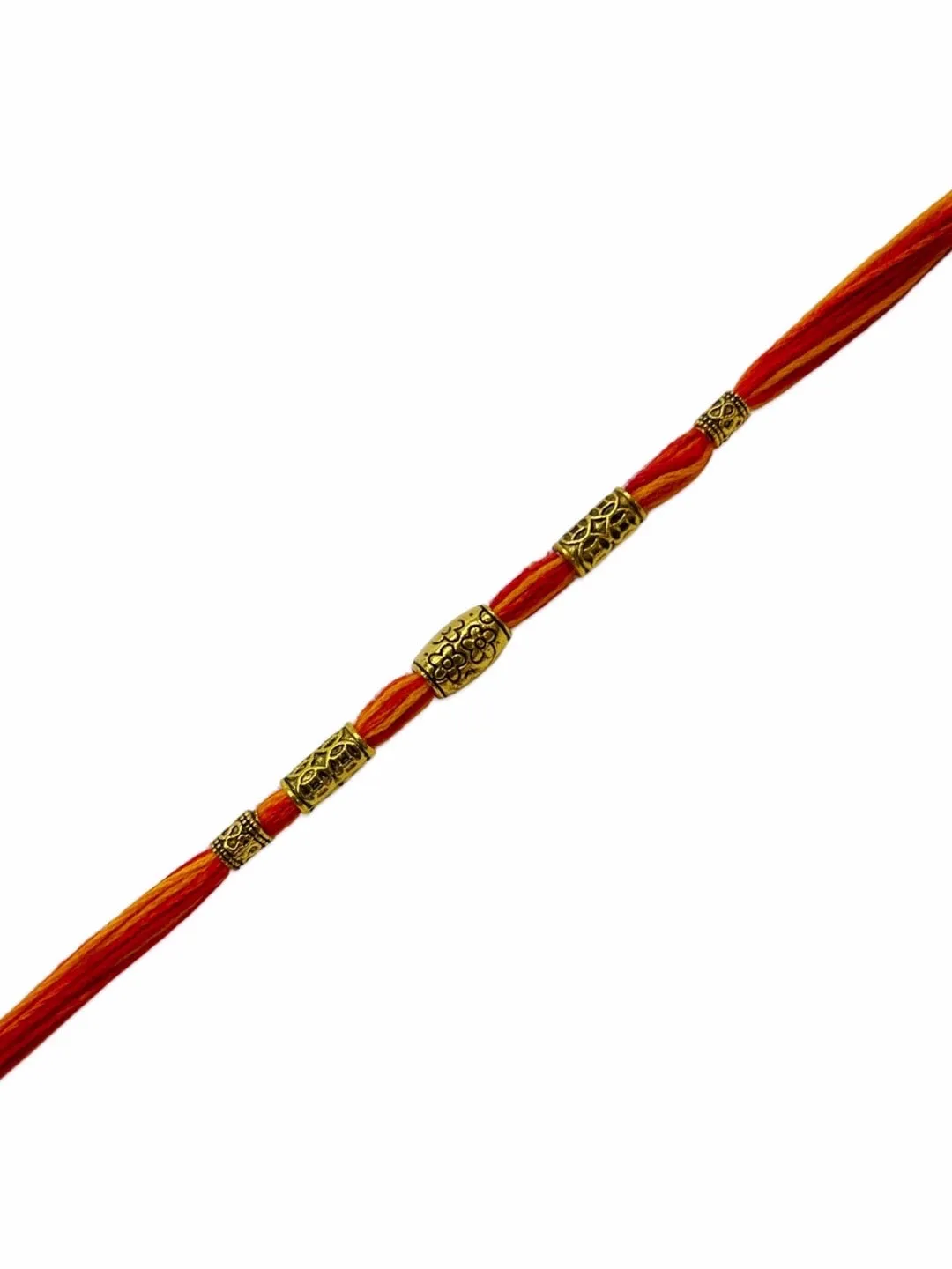 (Combo of 3) Simple Beautiful Beaded Rakhi Mauli Thread Rakhee For Raksha Bandhan