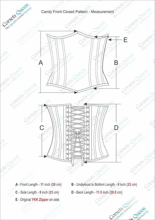Corbin Black Gothic Underbust Corset