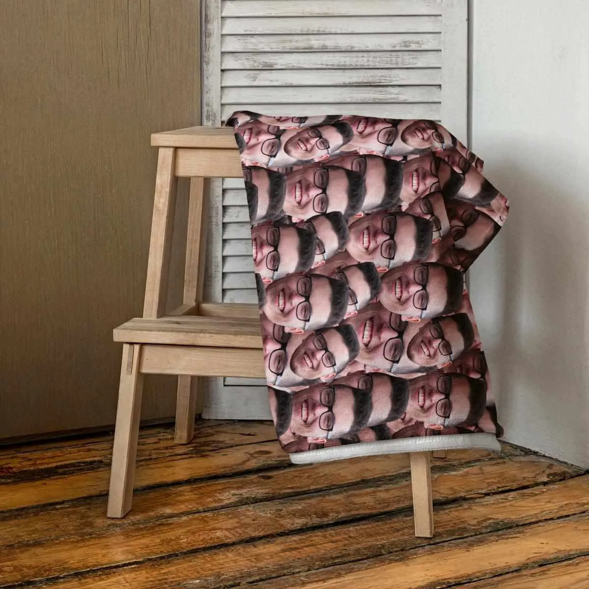 Crazy Faces Beach Towel