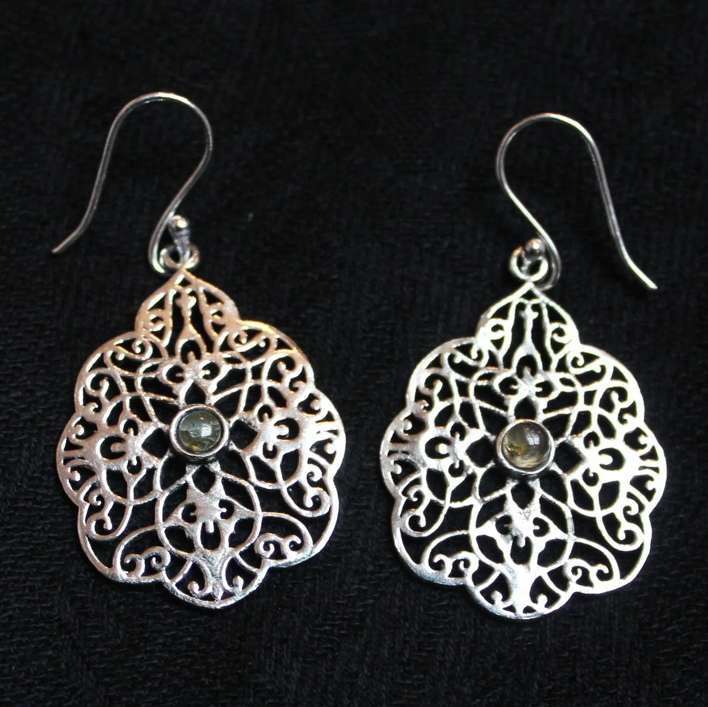 Crystal Peony Earrings