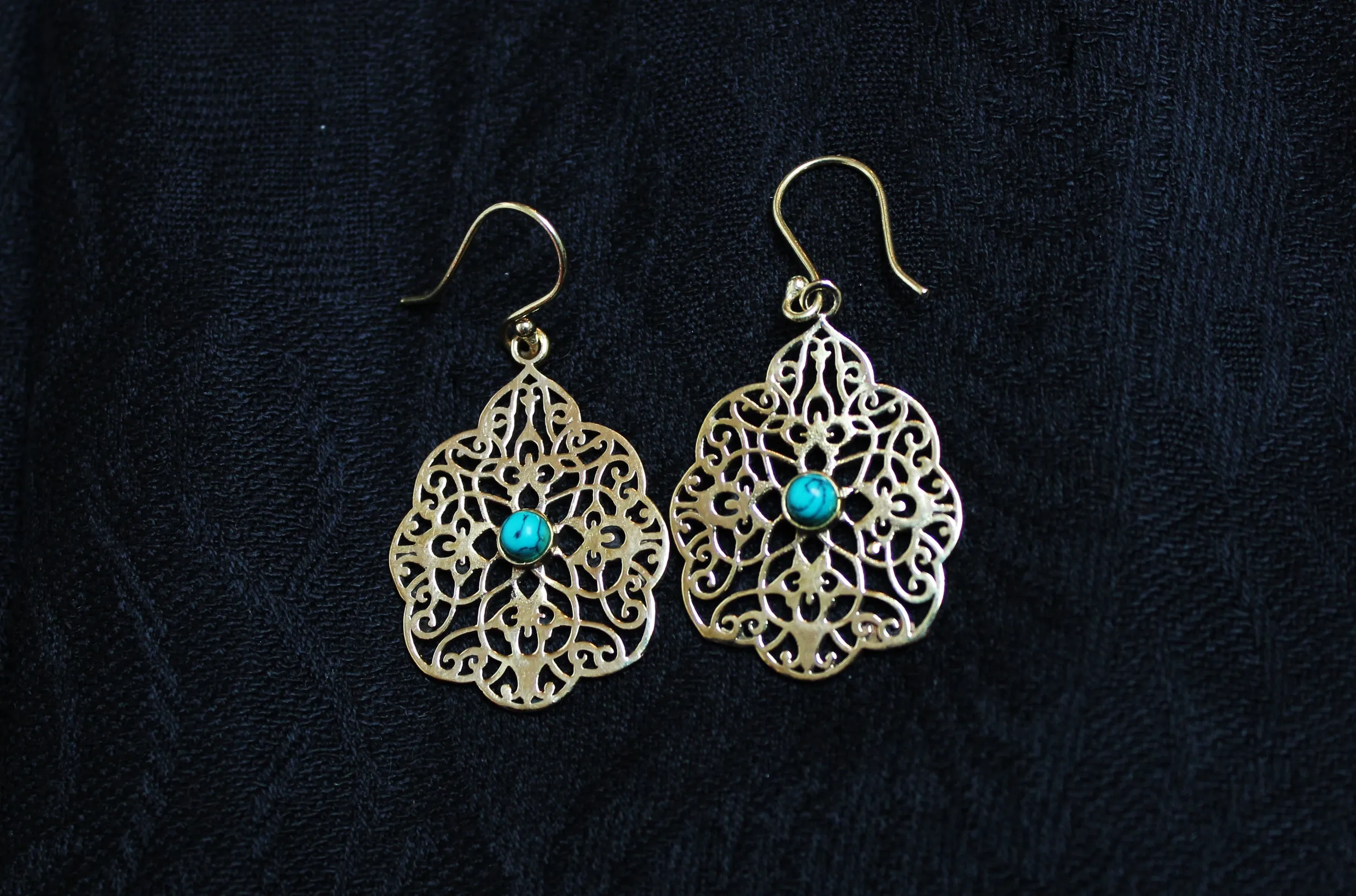 Crystal Peony Earrings