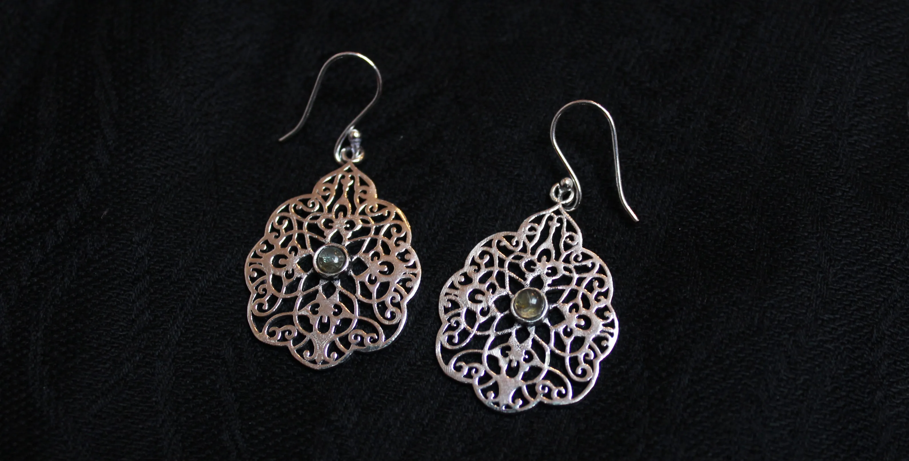 Crystal Peony Earrings
