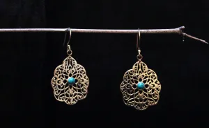 Crystal Peony Earrings