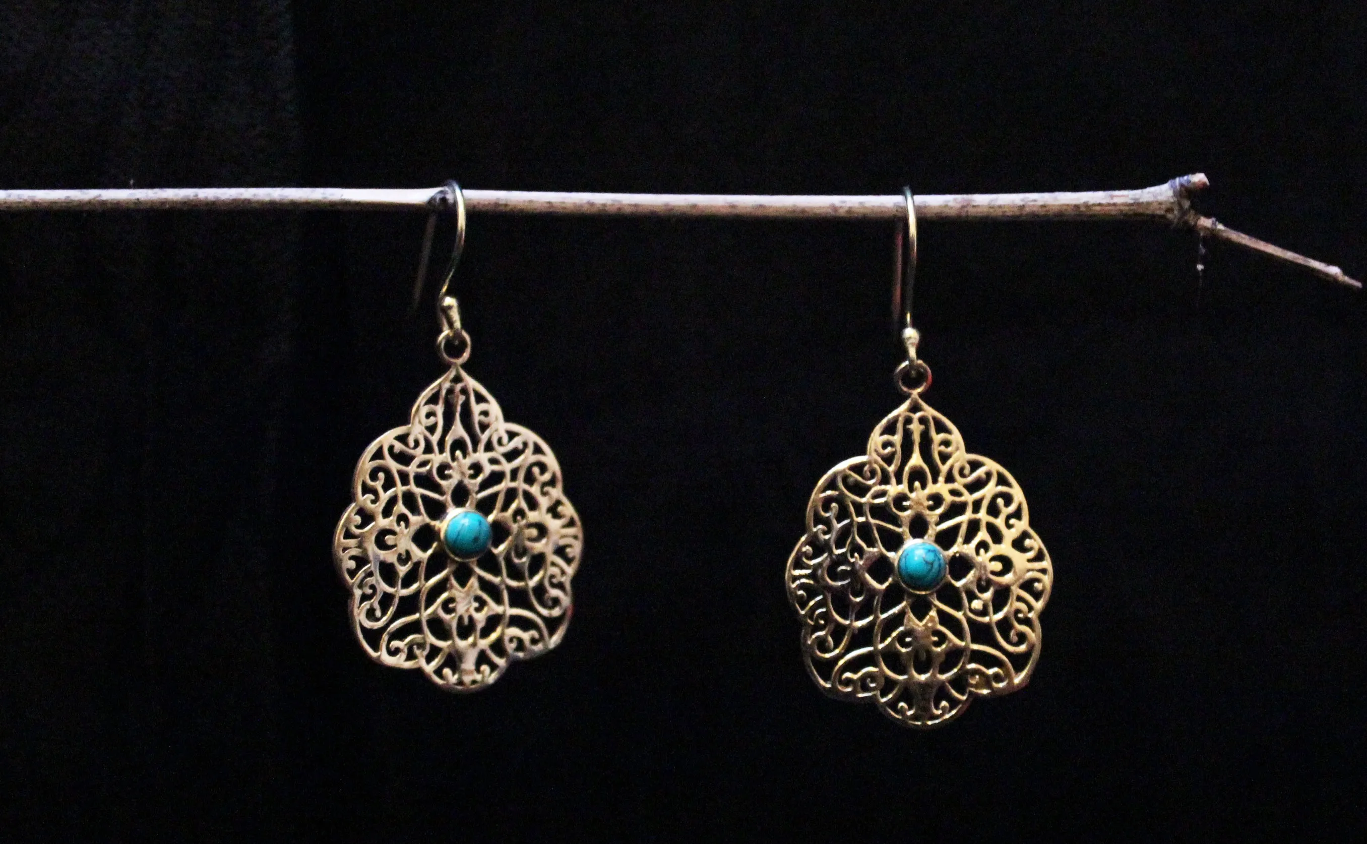 Crystal Peony Earrings