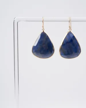 dark blue sapphire 14k yellow gold
