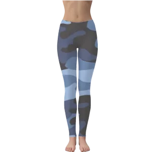 Dark Blues Camo Leggings