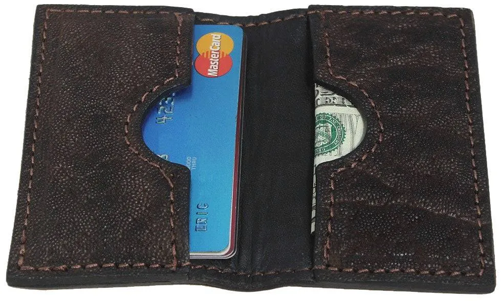 Dark Brown Elephant Credit Card & Business Card Wallet