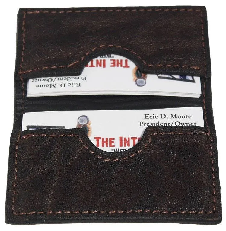 Dark Brown Elephant Credit Card & Business Card Wallet