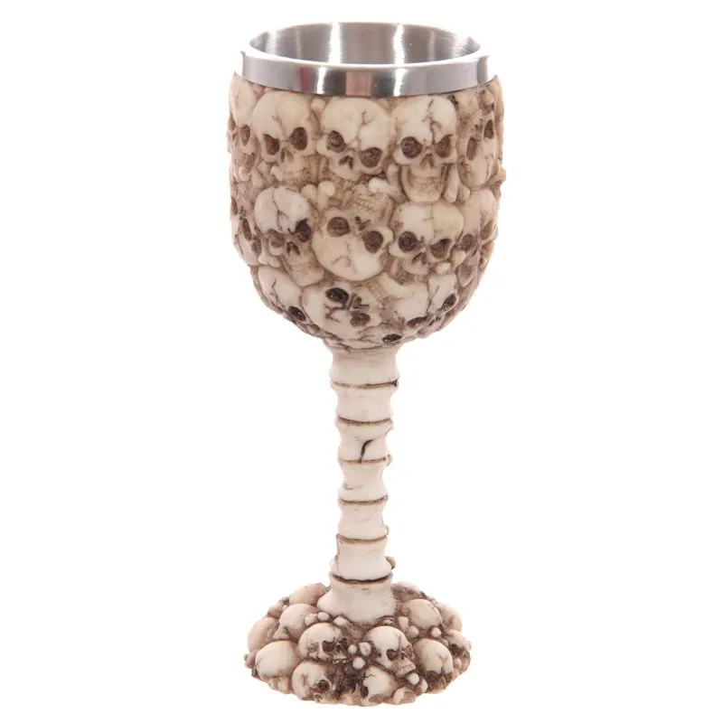 Decorative Multi Skull and Spine Goblet