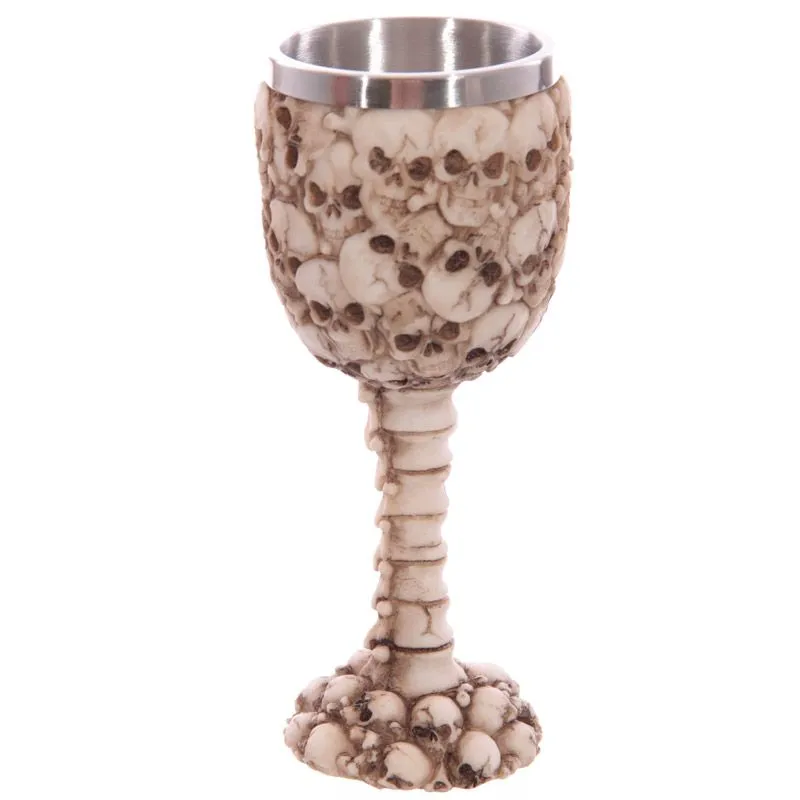 Decorative Multi Skull and Spine Goblet