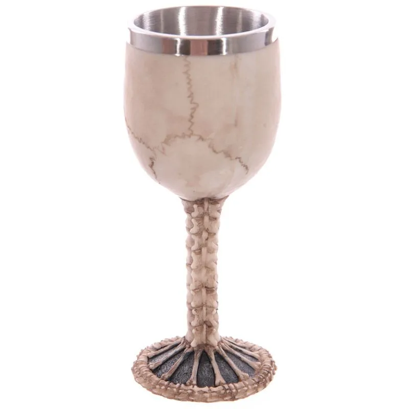 Decorative Skull and Spine Goblet