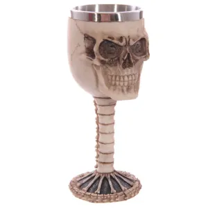 Decorative Skull and Spine Goblet