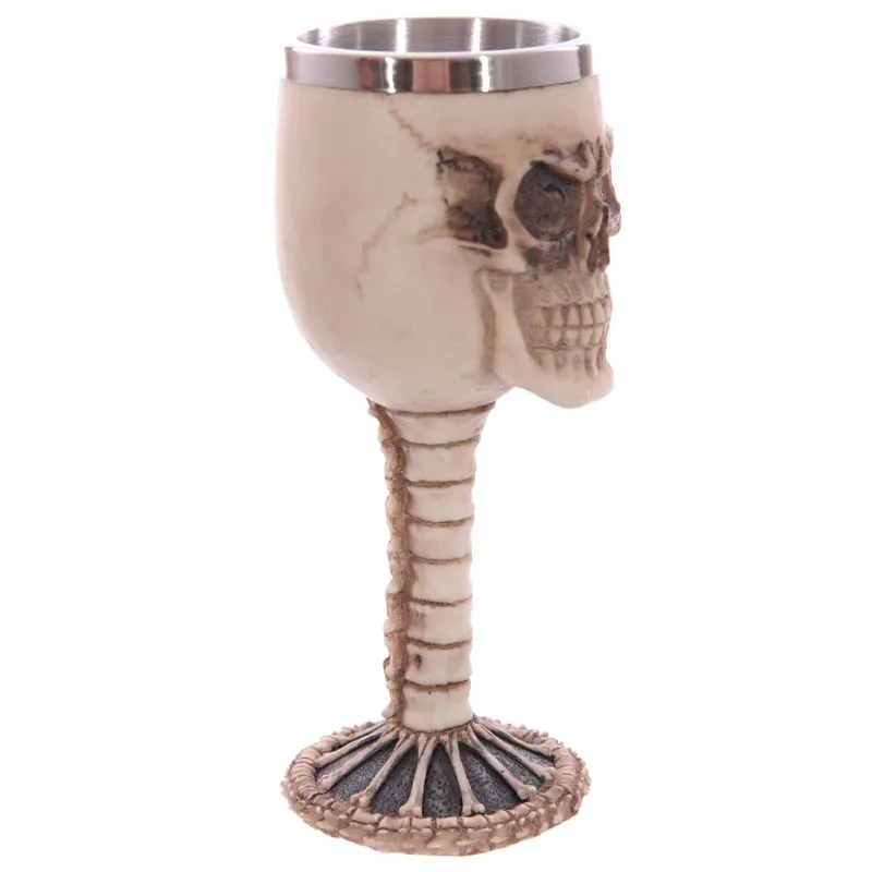 Decorative Skull and Spine Goblet