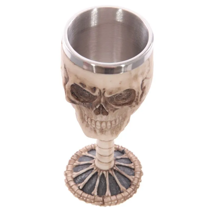Decorative Skull and Spine Goblet
