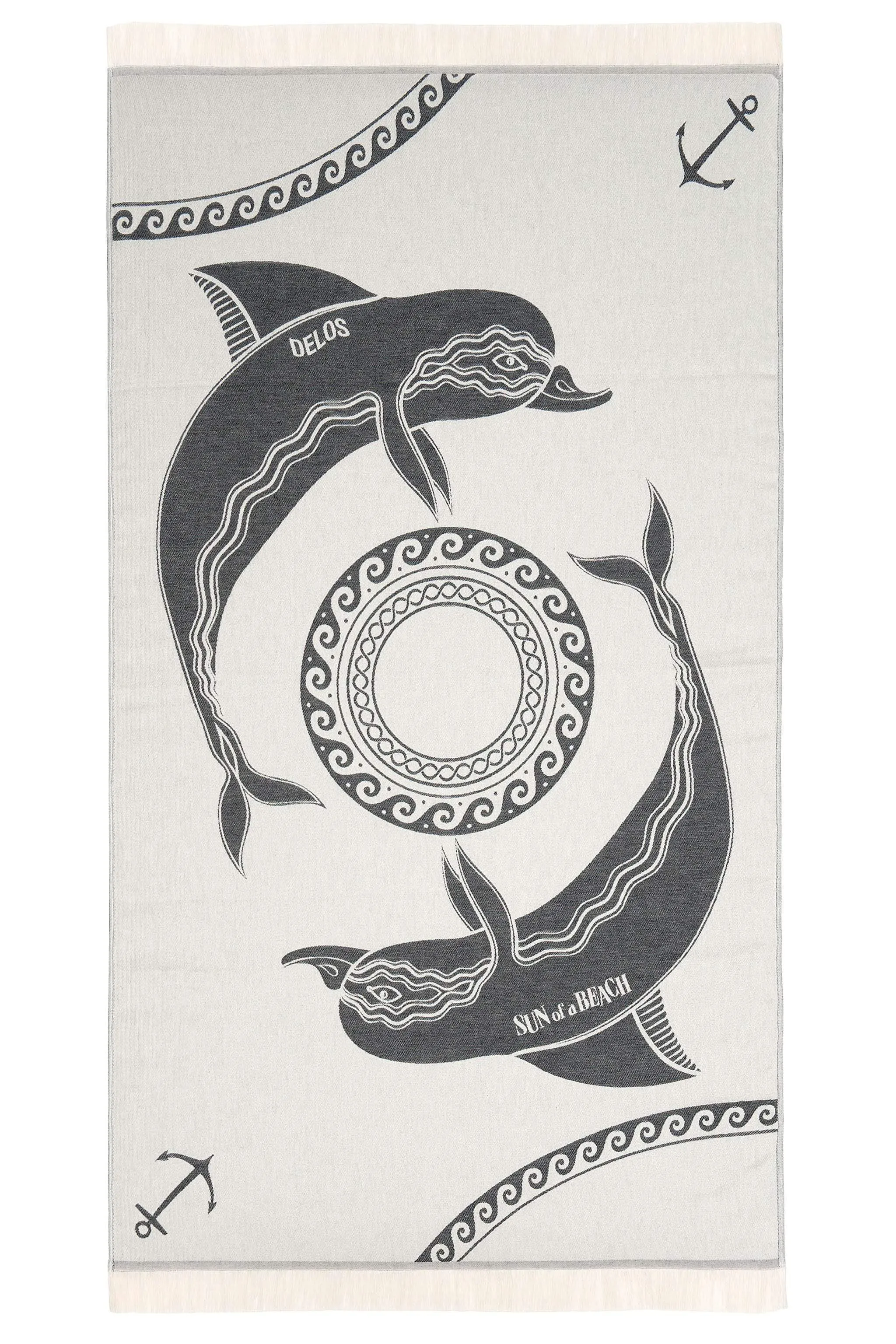 Delos | Feather Beach Towel