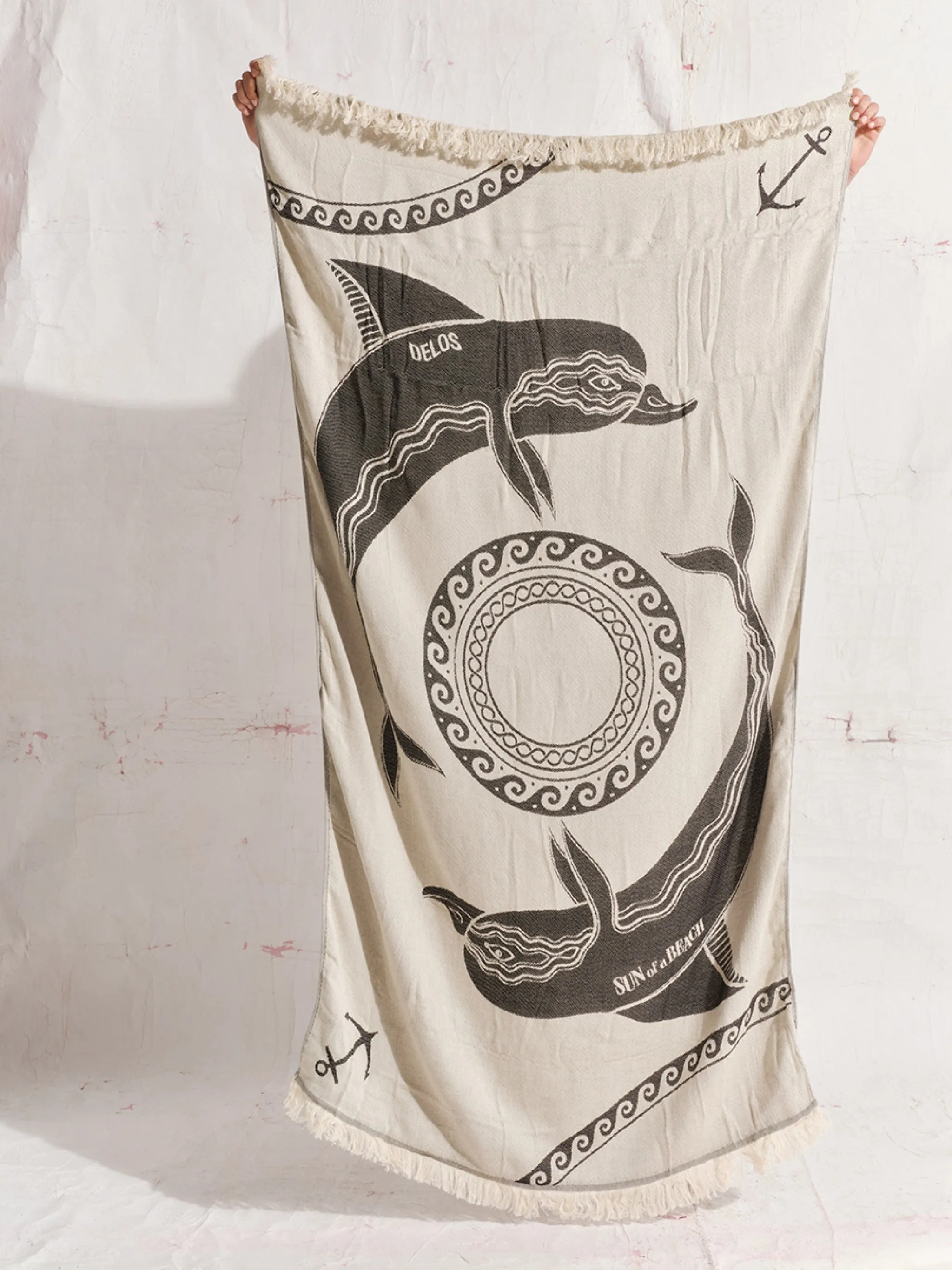 Delos | Feather Beach Towel