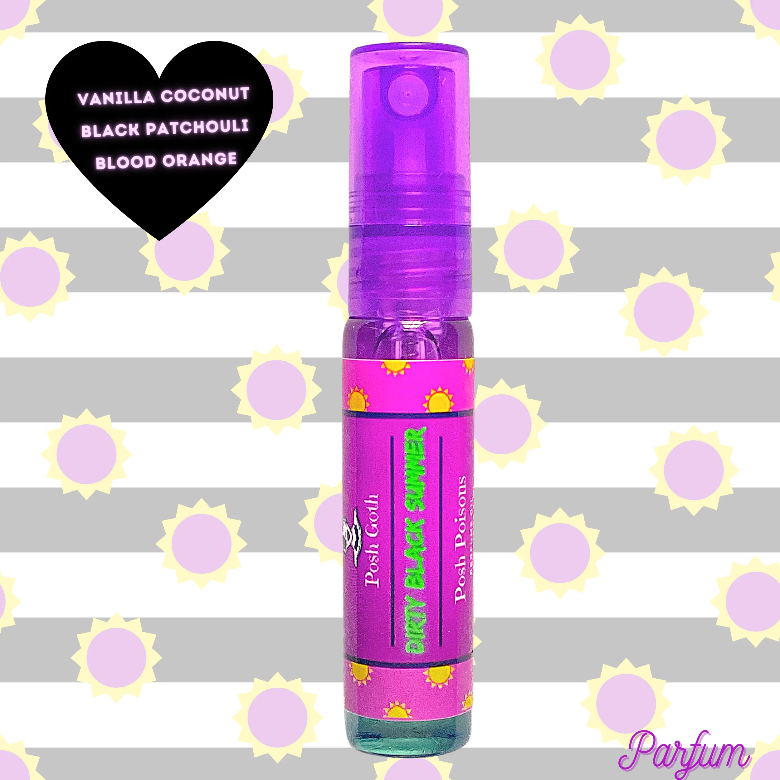Dirty Black Summer Spicy Tropical Gothic Perfume 5 ml Spray Sample