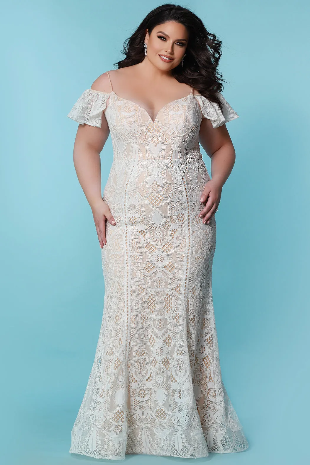Discontinued Celeste Wedding Dress <br> SC5297