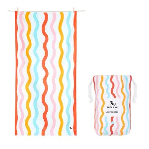 Dock & Bay Squiggle Face Kids Towel