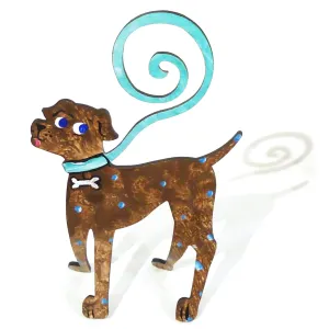 Dog Walker Photo Holder - Dark Brown
