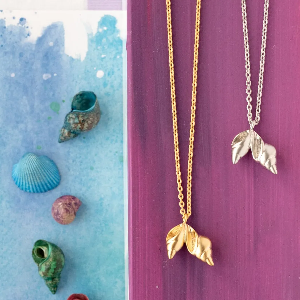 Double Shells Charm Necklace