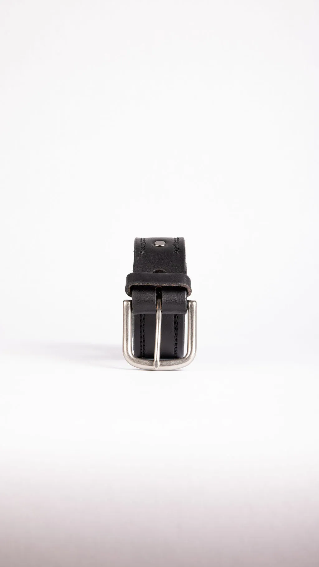 Double Stitched Black Belt