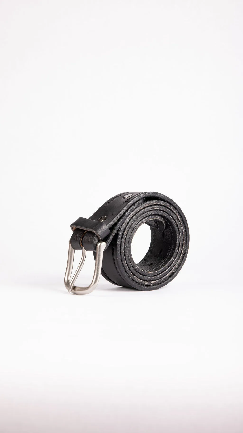 Double Stitched Black Belt